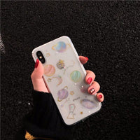 Glittering Planet Soft Phone Case