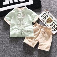 Chinese Style Children's Disc Buckle Tang Suit
