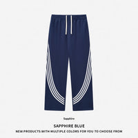 Striped Short-sleeve Pants Sportswear Set