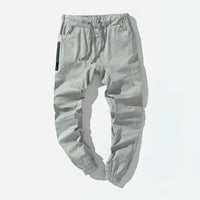 Solid color loose men's multi-pocket tooling pants