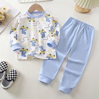 Children's Underwear Suit Pure Cotton Long Johns Top & Bottom Warm Loungewear