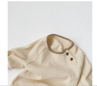Comfortable And Simple Baby Long-sleeved One-piece