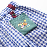 Plaid Casual Slim Versatile Pants
