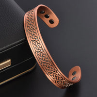 Retro-style Energizing Open-adjustable Pure Copper Magnetic Bracelet