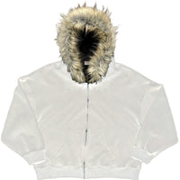 European And American Fluffy Hat Sweater Vintage Coat