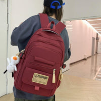Backpack Girls' Style Schoolbag High School Female College Student  Capacity Bag