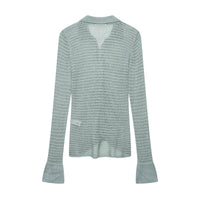 European And American Style Casual Loose Stitching Cut Sweater