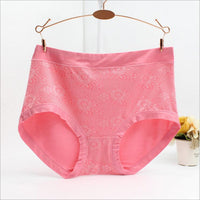 Large Size Ladies' Underwear Mid-high Waist Breathable Middle-aged Mom Briefs