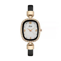 Fashion Belt Marbling Rhinestone Women's Quartz Watch Bracelet Set