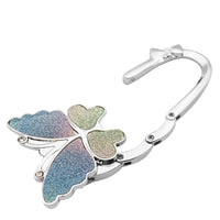 Glossy Frosted Big Butterfly Bag Hook With Inner Folding Ladies