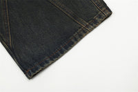 European And American Bootleg Pants Men's Design Niche Split Stitching Loose-fitting Wide-leg Trousers