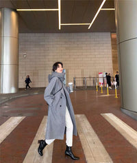Women's Wool Coat Mid-length Loose Thicken Autumn Winter New Style Overcoat