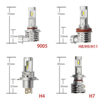 Car Led Headlight Far And Near Light Switching