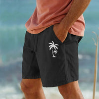 Summer Breathable Fashionable Hawaiian Beach Shorts 3D Printed Casual Mens