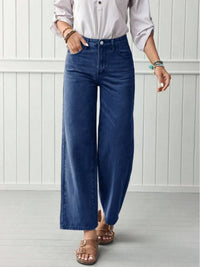 High-quality Straight-leg Denim Jeans For Women