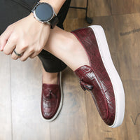 Men's Fashion British Retro Bean Shoes