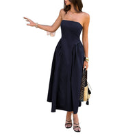 Women's Fitted-waist A-line Midi Dress