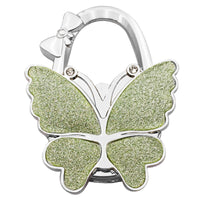 Glossy Frosted Big Butterfly Bag Hook With Inner Folding Ladies