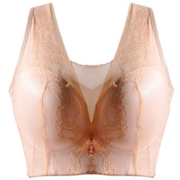 Plus Size Big Cup Push Up Adjustable Bra Without Steel Ring