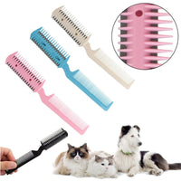 Pet Two-sided Sharpening Comb With Its Own Blade
