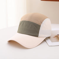 Light Board Patchwork Color-matching Water-resistant Lightweight Casual Simple Style Adjustable Baseball Cap For Travel, Tourism, Sports