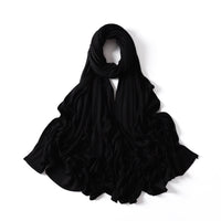 35 Colors Malaysia Pure Color Modal Curling Mercerized Cotton Scarf