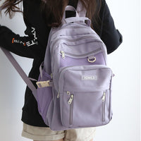 High School Students All Match Large Capacity Multi Layer Backpack