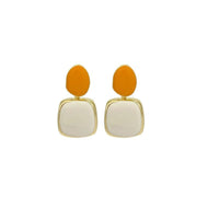 Geometric Silver Needle Earrings For Women