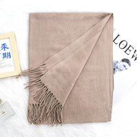 Annual Meeting Warm Cashmere Tassel Scarf