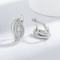 Micro Inlaid Zircon Unique Geometric Ear Clip