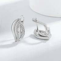 Micro Inlaid Zircon Unique Geometric Ear Clip