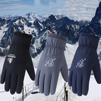 Men's Outdoor Riding Fleece Splash-proof Warm Gloves
