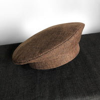 Dark Beret For Women With Large Faces Black Painters Cap