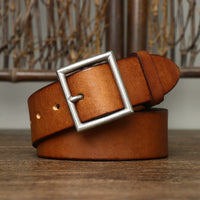 Handmade First Layer Pure Cattlehide Belt For Men