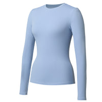 Womens Long-sleeve Stretchy Quick-drying Bare-feel Yoga Wear
