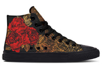 Fashion Print Couple High-Top Canvas Shoes