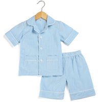 Children's Pajama Set Thin Seersucker