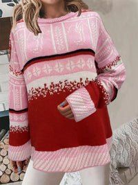 Autumn And Winter Christmas Knitted Pullover Women's Sweater