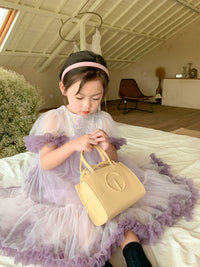 Girls Summer Bow Back Sequined Princess Dress
