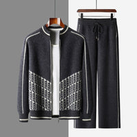 Middle-aged Dads Spring Western-style Coat And Sportswear Set