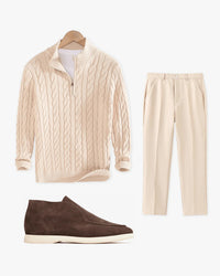 Sweater Loose Zip Pullover Knitting Sweater Coat Men