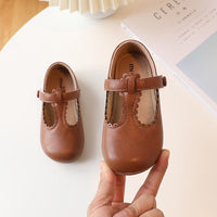 Soft Soled Toddler Girls' Small Leather Shoes
