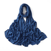 56 Colors Solid Color Modal Scarf Small Size Monochrome Jersey Veil Mercerized Cotton Scarf