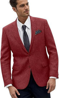 Retro Mens Jacket Slim-Fit Sporty Business Suit Casual Outerwear