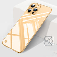 Bare-feeling Invisible Mobile Phone Case With Borderless Transparent Case