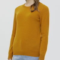 Round Neck Pure Wool Women's Long Sleeve Pullover Loose Sweater