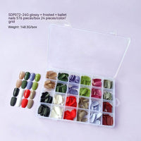 Solid Color Glossy Matte Square Plastic Box Ballet Wear Armor