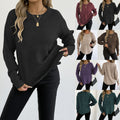 Fashion Loose Flower Velvet Women's Pullover Bottoming Sweater