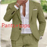A Single Row Of Two Buckle Large Pocket Suit Jackets