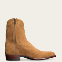Side Zip Round Toe Men's Plus Size Motorcycle Boots